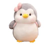 Genérico animal de peluche de pingüino - con diseño de nudo y mochila, altura 25 cm, diseño de mochila animal suave, para adultos, adolescentes, novias, Navidad, invierno, de cumpleaños