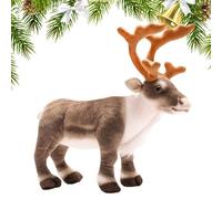 Genérico Animal de Peluche de Reno | Almohada decorativa de Peluche de ciervo, Juguetes de Reno Dulce, Alce - Adorno de Lindo de 13,7 Pulgadas, Juguete de ciervo de Navidad para sillas, Habitaciones