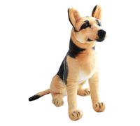 Genérico Animal De Peluche, Imitación Suave, 30 Cm, Peluche De Perro Sentado Realista, Peluches De Pastor Alemán, Detalles Realistas, para Amigos De La Familia, Cumpleaños De Niña