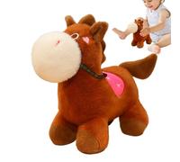 Genérico Animal De Peluche - Muñeco De Caballo De Peluche - Compañero Suave Y Abrazable para Relajar Y Decorar Sofá O Asiento De Coche, para Regalos A Hermanas, Amigos, Novia, Niños Y Niñas