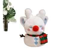 Generico Animal de peluche navideño | Juguete de peluche de 18 cm para decoración | Decorativo invernal | Para niños, Navidad, vacaciones, cumpleaños, interiores, casa, habitación, coche y sofá