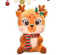 Generico Animal de peluche para la Navidad | Figura suave y abrazable | Peluche con forma de muñeco de nieve y - para niños adultos, adolescentes pequeños sofá cama estantería