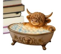 Genérico Animal Figurines,Resin Desk Ornament with LED Light | Bubble Bath Animal Sculpture,for Homeowners Renters Women Men Home Apartment Office Dorm Living Room Bedroom Study Bookshelf