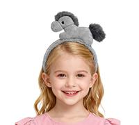 Generico Animal Headbands - 7.87 Inch Plush Horse Headband | Festival Party Hair Accessories, Easter Headband for Halloween Theme Party, Stage Performance and Role Play