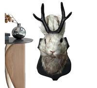 Genérico Animal Heads Wall Decor - 9.06in Realistic Animal Sculpture for Home, Lounge, and Office with Textured Finish, Lightweight Hanging Wall Art for Bedroom, Hallway, Living Room,
