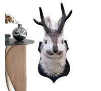 Genérico Animal Heads Wall Decor - Lightweight Realistic Sculpture for Living Room, Bedroom, Hallway with Artistic Detailing, Modern Animal Wall Art for Office, Lounge, Home Decoration 9.06in