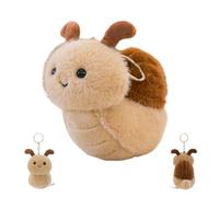 Genérico Animal Keychain Plush Cute Soft Doll Ornament Keyring | Snail Stuffed Animal for Men Women Tote Bag Backpack Purse Car Key Kids Teens Boys Girls
