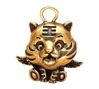 Genérico Animal Keychains - 0.91 Inches Brass Tiger Keychain | Cute Winged Tiger Charm Pendant, Funny Bag Charm for Women, Men, Birthday, New Year, Festival, and Holiday