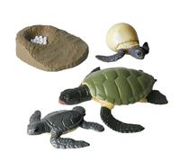 Genérico Animal Life Cycle Toys, Tasteless Life Cycle Figurines Set, Moth, Butterfly, Turtle, Ant, Frog PP Figure Toy Kit For Improving Children's Cognitive Ability