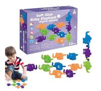 Genérico Animal Match Alphabet Game, Number Matching Fine Motor Toy, PVC Bright Colors Interactive Educational Game for Home, Outdoors, School, and Travel, 3.54x1.97x1.57Inches