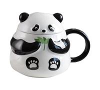 Genérico Animal Milk Cup, Cartoon Water Mug, Novelty Animal Mug, Panda Cup with Lid, Cute Animal Mug, Cartoon Coffee Mug, Tea Milk Mug, Ceramic Tea Mug, Cute Milk Mug, Multifunctional Ceramic Cups