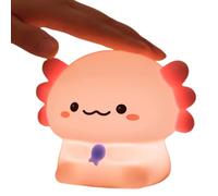 Genérico Animal Night Light | 3-Level Dimmable Cute Light | 30-Min Timer Rechargeable Silicone Axolotl Nightstand Lamp,for Kids Bedroom Nursery Living Room Decor