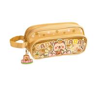 Genérico Animal Pencil Case, Large Capacity Pouch, Zippered Pen Organizer, Aesthetic Supplies Holder, Travel Stationery Storage, Classroom College Library Use, 8.6×3.1×3.9 Inches