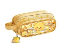 Genérico Animal Pencil Case, Large Capacity Pouch, Zippered Pen Organizer, Aesthetic Supplies Holder, Travel Stationery Storage, Classroom College Library Use, 8.6×3.1×3.9 Inches