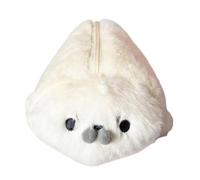 Genérico Animal Pencil Case - Large Seal Shape Plush Zipper Stationery Box