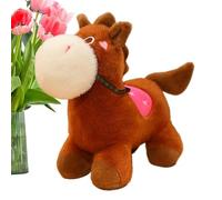 Genérico Animal Plush Doll, Stuffed Plush Horse Toy, Soft Huggable Cushion Design, Adorably Cozy Bedtime Companion for All Ages, Desk, Car Seat, Sofa, Bed, Couch, 9.06 Inches