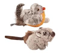 Generico Animal Plush Vocal Cat Toys, Animal Shape Plush Cat Toys, Soft Cat Chewing Toy, Plush Chew Toys for Cats, Interactive Cat Plush Toys, Vocal Cat Toys for Small Pets, Cat Toys for Medium Pets