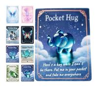 Genérico Animal Pocket Hug Gifts - Mini Pocket Resin Animal Hug Badge, Penguin/Turtle/Frog Token for Kids & Adults, Long Distance Relationships, Valentine, Birthday, Thanksgiving (elephant)