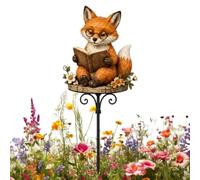 Genérico Animal Reading Garden Stake Iron - Fairy Yard Decoration