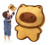 Genérico Animal Relleno de Pan, Animal Relleno de Comida | Lindo Toast Cat Capybara Plush Toy | Sad/Happy Expression Doll Pillow Room Room Decoración del automóvil