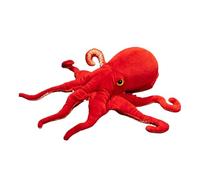 Generico Animal Relleno De Pulpo - Peluche Marino Realista, Juguete Cefalópodo Rojo | Suave De La Criatura Del Océano, Versátil Compañero Decorativo De Buenas Noches 110 G Con Tes