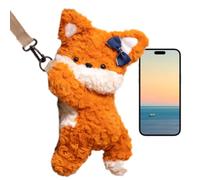 Genérico Animal School Bags, Cartoon Plush Backpacks, 30cm Soft Kids Satchel, Portable Travel Bag, Stuffed Animal Shoulder Bag for Children, Wallet, Keys Storage