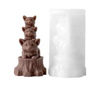 Genérico Animal Silicone Molds, 3D Stackable Cute Reusable Mould, Silicone Candle Mold for Holiday, Birthday, , Offices, Home, Room, Desk, Desktop, Weekday, School, Dormitory, and Apartment Use