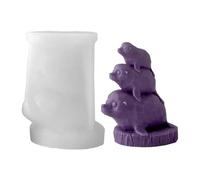 Genérico Animal Silicone Molds, 3D Stackable Cute Reusable Mould, Silicone Candle Mold for Holiday, Birthday, , Offices, Home, Room, Desk, Desktop, Weekday, School, Dormitory, and Apartment Use