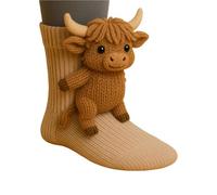 Genérico Animal Socks, 3d Knit Animal Socks, Sock Christmas, Winter Warm Floor Sock, Cozy Fall & Winter Warm (1 pair-C)