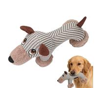 Genérico Animal Squeaky Dog Toy - Stuffed Chew Teether, Aggressive Pet Toy | Small Breed Puppy Teething For Boredom Relief Heavy Chewers Enrichment Durable Fun Interactive Dog Play Accessory