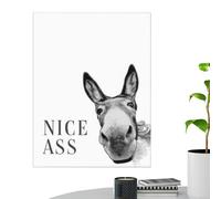 Genérico Animal Wall Decor - Canvas 30x40cm, Canvas Poster Print, Abstract Farmhouse Art | Funny Bathroom Artwork For Home, Restroom, Christmas, Easter, Men, Women, Living Room, Farmhouse Interior