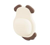 Genérico Animal Wall Protector, Door Handle Cushion, Soft Rubber Material Easy Installation Strong Adhesive Stylish Versatile Long Lasting, Wall Mounter Pad for Home Bedroom, 2.95x3.54Inches, Cream