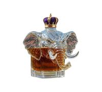 Genérico Animal Whiskey Bottle, Elephant-Shaped Wine Decanter, High-Transparency Glass Container, Creative and Funny Design, Ideal for Desktop Display, for Husband, Dad, Uncle, Grandfather, and Men