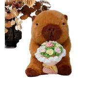 Genérico Animales De Peluche - Muñeca con Ramo De Flores | Peluches De San Valentín,Juguete De Felpa Suave Y Abrazable Regalo Afectivo para Novia Esposa Niña En Cumpleaños Boda Navidad Y Día del Amor