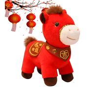 Genérico Animales De Peluche para Niños | Figurina De Felpa del Año del Caballo 2026 - Figurilla De Animal De Peluche - para Mujeres Hombres Niños Sala Dormitorio Mesa Guardería Coche Sofá