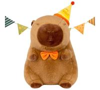 Genérico Animales de Peluche para Niños - Muñeca De Peluche De Capibara,Compañero Tranquilizador para la Noche Decoración Exhibición con Sombrero para Niños Niñas Adolescentes