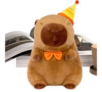 Generico Animales de Peluche | Pelouche Cumpleaños Capibara Juguete - Abrazable Con Sombrero, Compañero Para Acostarse Casa Viaje Sofá Coche