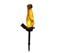 Genérico Animales Solares con Toma De Tierra, Escultura De Animal Impermeable Decorativa, Luces De Estaca De Suricata con Energía Solar, para Patio, Césped, Paisaje, Patio Trasero, Parques De Flores