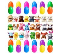 Genérico Animali Peluche Uova Pasqua - Giocattolo Imbottito Riempite Bambola Vacanza Pre-Riempite, Smerigliatore Caccia Class Divertimento | Regalo Bambini Cestino Scuola Festa Compleanno