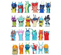 Genérico Anime Action Figures, Mini Model Set, 1,57 x 1,97 Pulgadas Cute Cake Ornaments, 24 Piezas Display Collection, Colorful Decorative Toys for Birthday Home Table Adult Use Multicolor