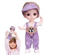 Genérico Anime Cute Doll - 16cm Movable Doll with 13 Joints, Dress-Up Clothes and Shoes, Princess Dol Accessories | Birthday Gift Toy For Kids Girls, Collectible Figure For Play and Display