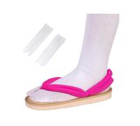 Genérico Anime Kamado Tanjirou Cosplay Zueco Zapatos con Calcetines, Unisex, Iguro Nezuko Giyuu Geta, Sandalias de Madera para Cosplay, Oshitari,36~37-Mitsuri