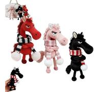 Genérico Año del Caballo Mascota de la Suerte, Año Nuevo Regalo de Buena Suerte 2026, Encanto de Guardianes del Caballo de la Suerte Que Simboliza Fuerza, Coraje (3 Color)