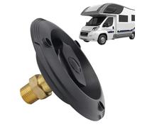 Genérico Anti Backflow Inlet, Camper Water Connection Valve, Inlet with Secure Seal Feature, Replacement Hose Inlets for Trailer RV Plumbing Systems, Water Port with Compact Style, Inlets Valve