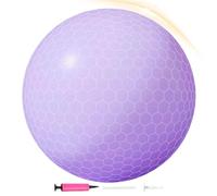 Genérico Anti-Burst Non-Slip, Small Pilates Ball, 9.84 Inch Diameter Sphere with Textured, Durable ABS Core, Inflatable Trainer with Portable Style, Stability Balance for Fitness Workout