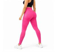 Genérico Anti Cellulite Compression Leggings for Women, High Waisted Butt Lifting Yoga Pants, Tummy Control, Squat Proof(Pink,L)