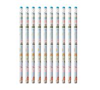 Genérico Anti Drawing Pencils - 10 Pack Drawing Set, Pen Writing with Cute Designs, Pen Eraser, School Supplies, Pencil for Boys Girls Learning Homework Sketching Birthday Party at Home Living Room