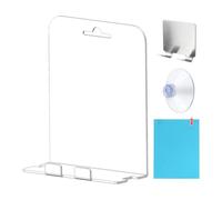 Genérico Anti-Fog Makeup Mirror - 8x10 Inch Acrylic Shower Mirror, Wall Fogless, Adjustable Swivel Head Design, Shatterproof Clear Panel, Adult Shaving Accessory, Bathroom Grooming Tool