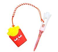 Genérico Anti Lost Golf tee, Cartoon Tees Ring, 3.27in Compact Food-Themed Accessory, Authentic Lightweight Design, Men Golfs Accessory for Father, Boyfriend, Beginners, Professionals