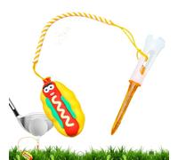 Genérico Anti-Lost Golf tee Hanger, Cartoon Golf tee Ring, ABS Cute Food-Themed Golfer Practice Training Accessory for Men, Fathers, Boyfriends, Mothers, Dads, Beginners, and Professionals, 8.3cm